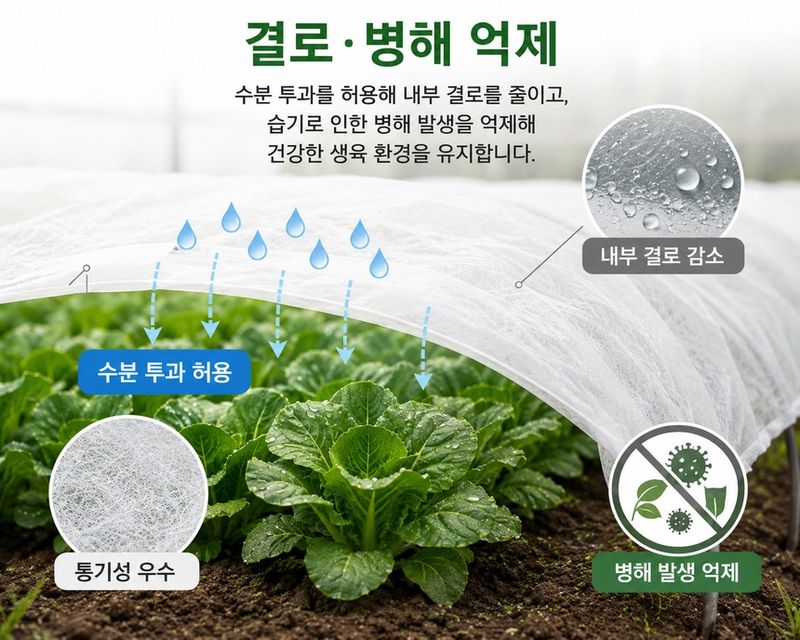 유니즈님의 장터 판매 상품 [텃밭 보온 냉해방지 백색 부직포 20g 농업용 농사용 흰색 고추농사 한냉사 한랭사] 첨부 사진