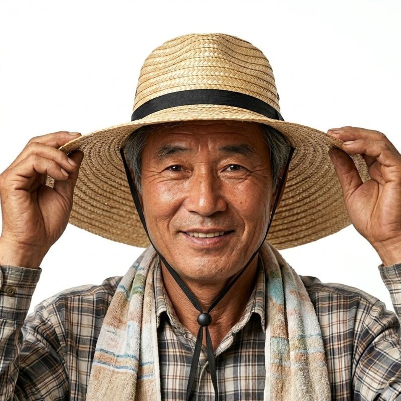 장터 상품 [농부 농사 밀짚모자 챙넓은 여름 작업 햇빛가리개 자외선차단 텃밭 밭일 왕챙] 썸네일