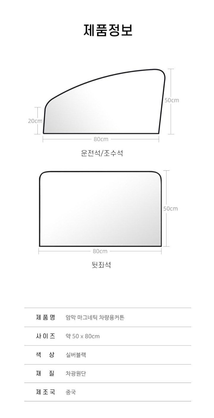자두14488님의 장터 판매 상품 [차량용 자석 암막커튼 ] 첨부 사진