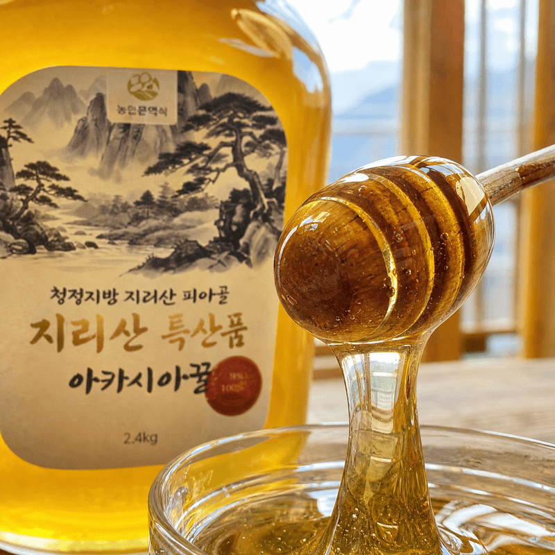 농촌광역시님의 장터 판매 상품 [[특가할인] 지리산 피아골 특산품 벌꿀 아카시아꿀 2.4kg 잡화꿀 2.4kg 밤꿀 2.4kg] 첨부 사진