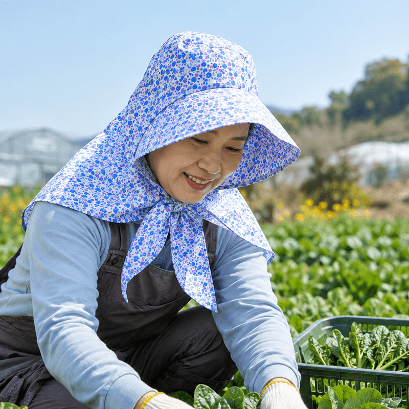 장터 상품 [농사모자 얼굴 햇빛가리개 자외선차단 넥커버 과수원 여름 챙넓은 작업 밭일모자] 썸네일