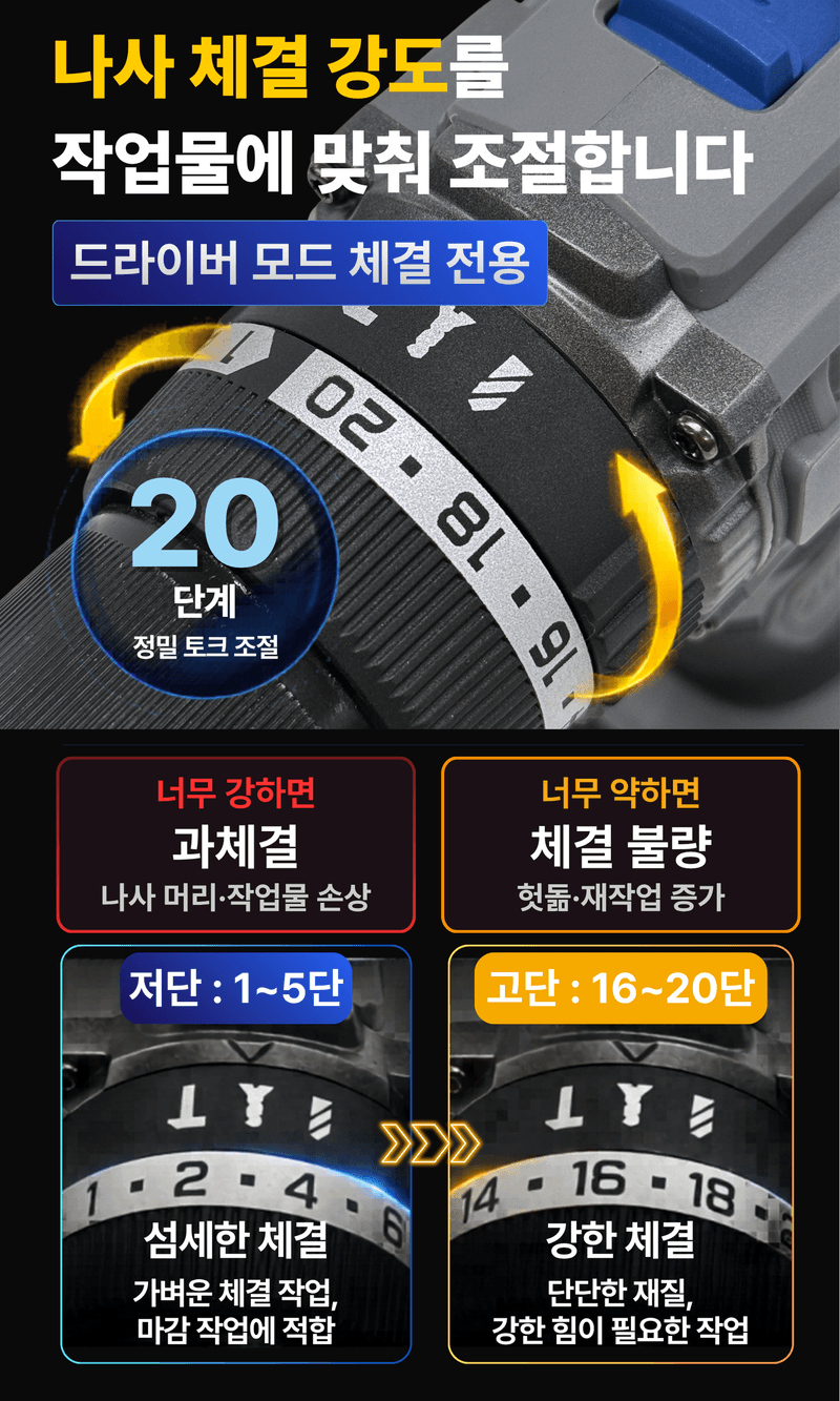 오성오에스씨님의 장터 판매 상품 [오성 20V 전동 충전 90Nm 해머 드릴 무선 드릴 공구 드라이버 OCH-2065BL] 첨부 사진