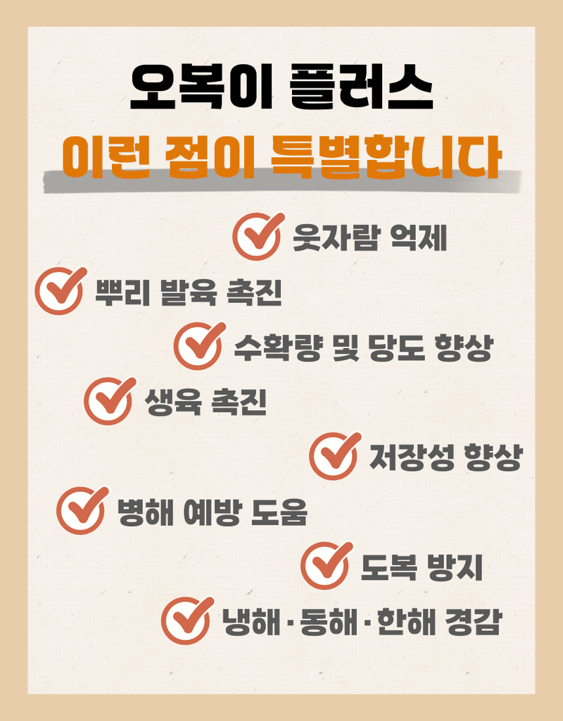 농업마켓365님의 장터 판매 상품 [오복이 플러스 500ML/1L/20L 유황규산 유기농업자재 병해관리 규산황 수용성유황] 첨부 사진