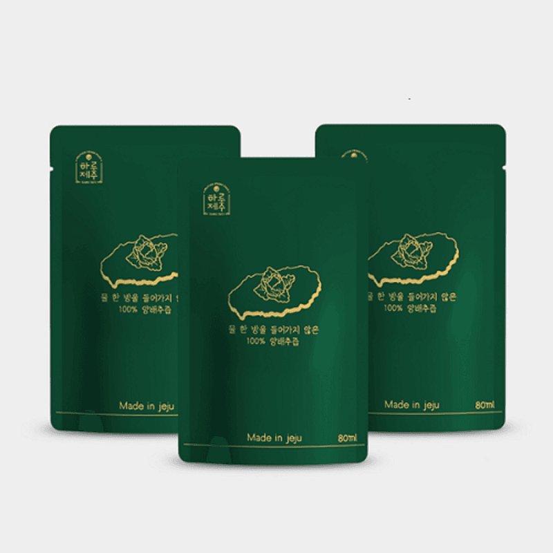 장터 상품 [제주 고깔 양배추즙 NFC 저온착즙 100% 엑기스 진액 주스 80ml 30포] 썸네일