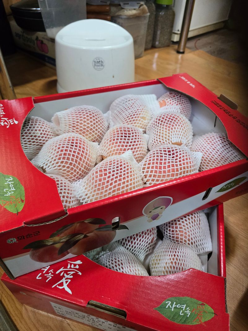 산마루농원님의 장터 판매 상품 [딱딱이 경봉 복숭아 4kg.] 첨부 사진