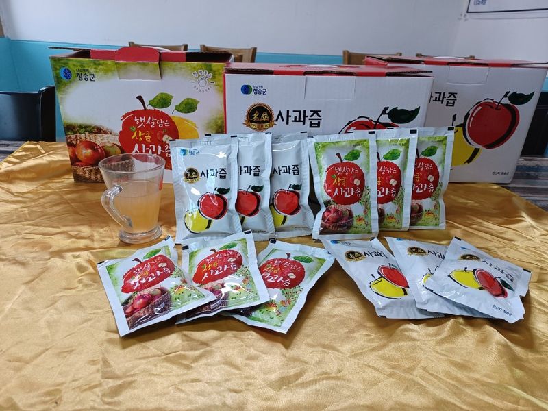 박수정님의 장터 판매 상품 [사과즙120mg50봉] 첨부 사진