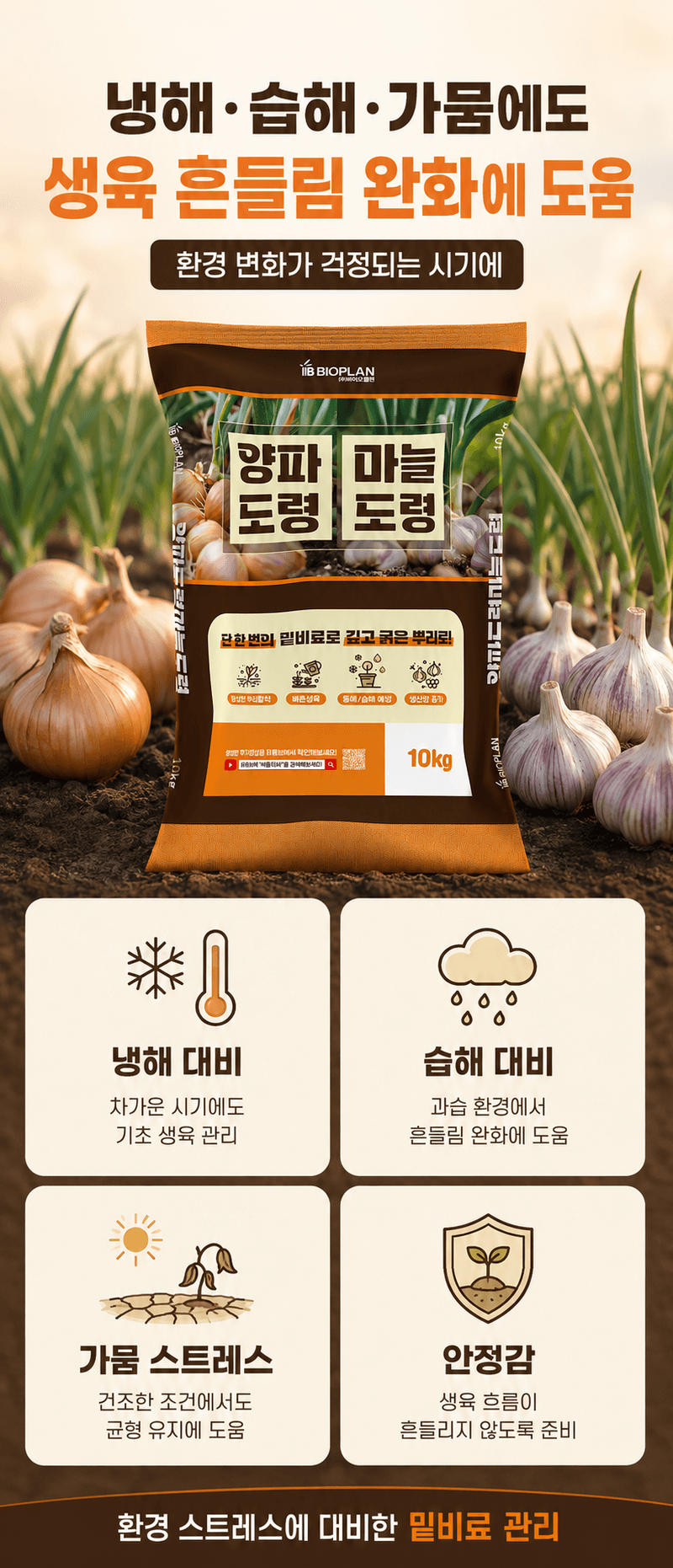 농업마켓365님의 장터 판매 상품 [양파도령마늘도령 10KG 양파 마늘 뿌리활착 구비대 밑거름 웃거름] 첨부 사진