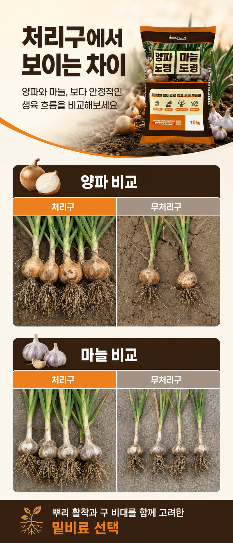 농업마켓365님의 장터 판매 상품 [양파도령마늘도령 10KG 양파 마늘 뿌리활착 구비대 밑거름 웃거름] 첨부 사진