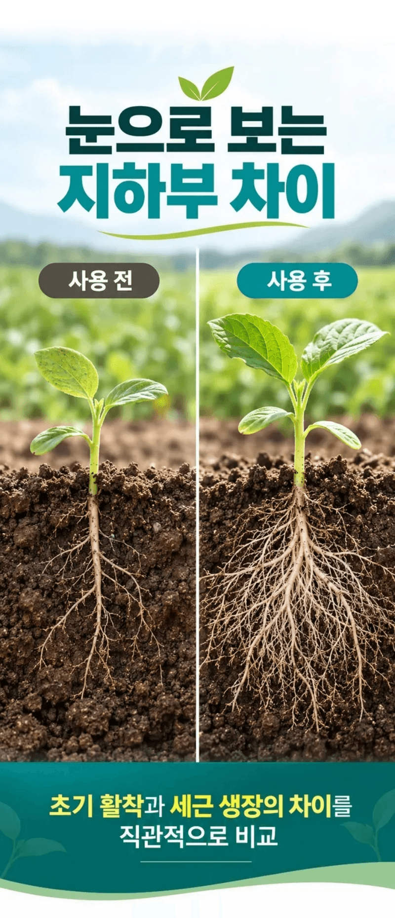 농업마켓365님의 장터 판매 상품 [대유 아크레시오 액제 500ML 1L 2L 5L 프랑스 수입제 뿌리발달 뿌리활착 근권관리 식물영양제] 첨부 사진