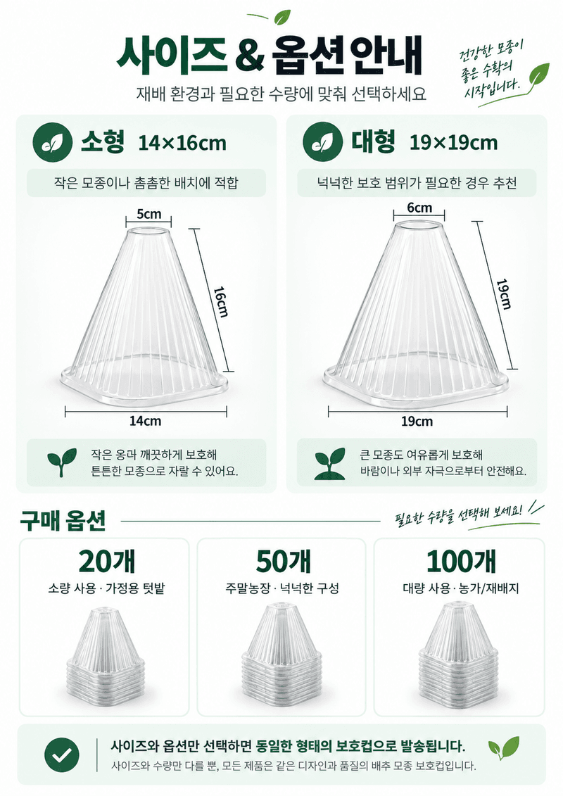 오훈조님의 장터 판매 상품 [배추모종 보호컵 20개 세트] 첨부 사진