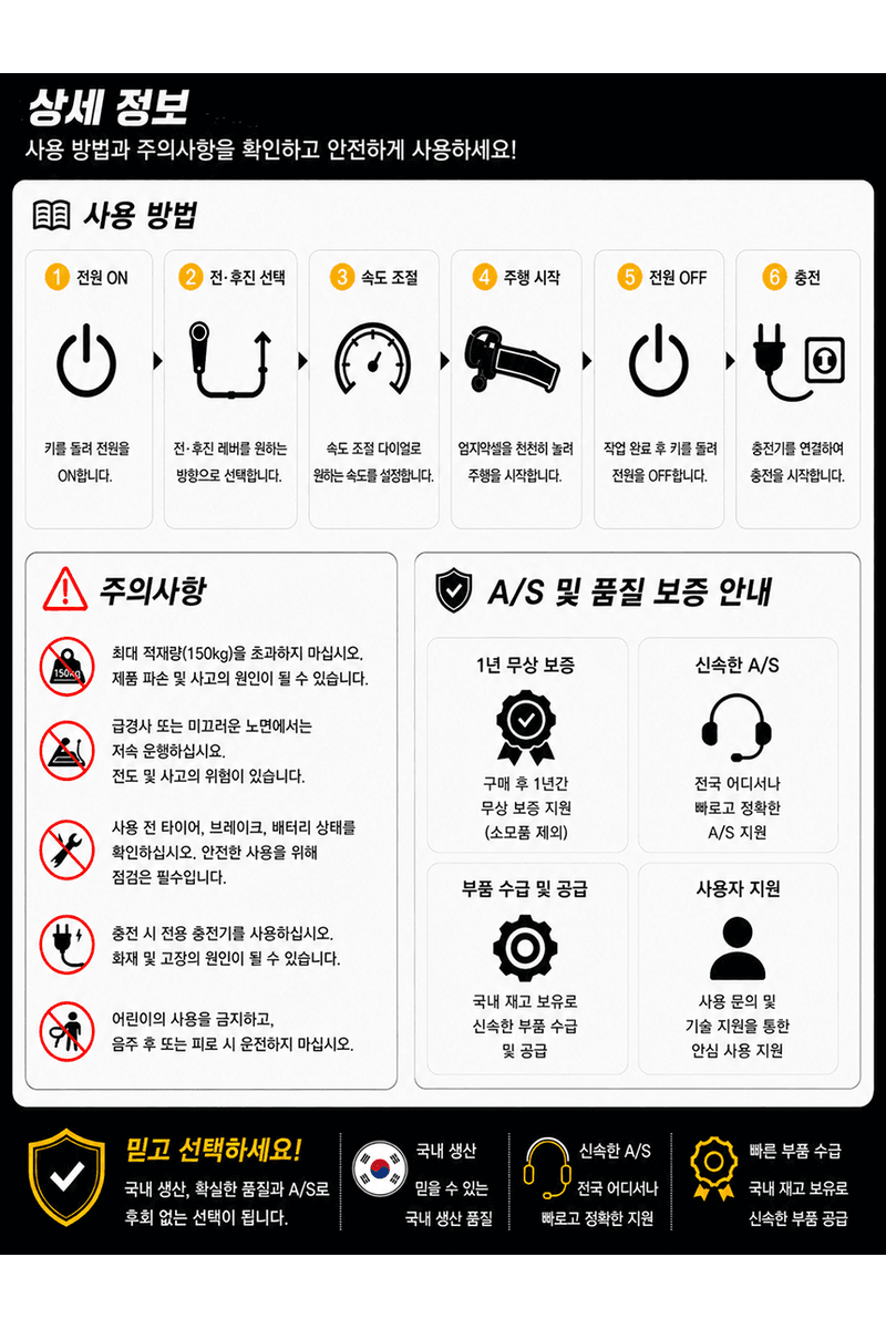 청호산업님의 장터 판매 상품 [전동운반차 CHC-3040 (보급형)] 첨부 사진