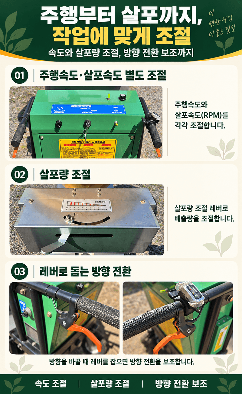 청호산업님의 장터 판매 상품 [자주식 동력 비료/유박 살포기 CHC -3002] 첨부 사진