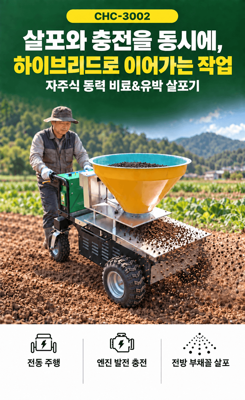 청호산업님의 장터 판매 상품 [자주식 동력 비료/유박 살포기 CHC -3002] 첨부 사진