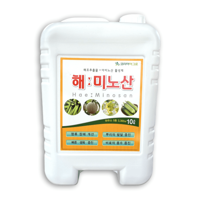 장터 상품 [코리아아그로 해미노산 10L 식물영양제 해조추출물 아미노산 대용량 효과빠른 비료] 썸네일