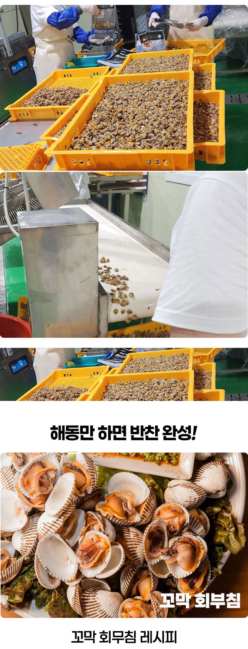 초록미소농장님의 장터 판매 상품 [초록미소 국내산 손질 세척 보성 벌교 통통 자숙꼬막살 1kg] 첨부 사진