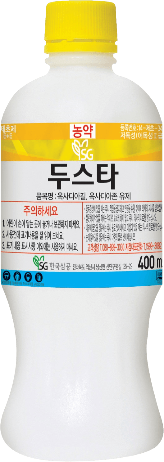 농약정보: 두스타, 제조사: 한국삼공(주)