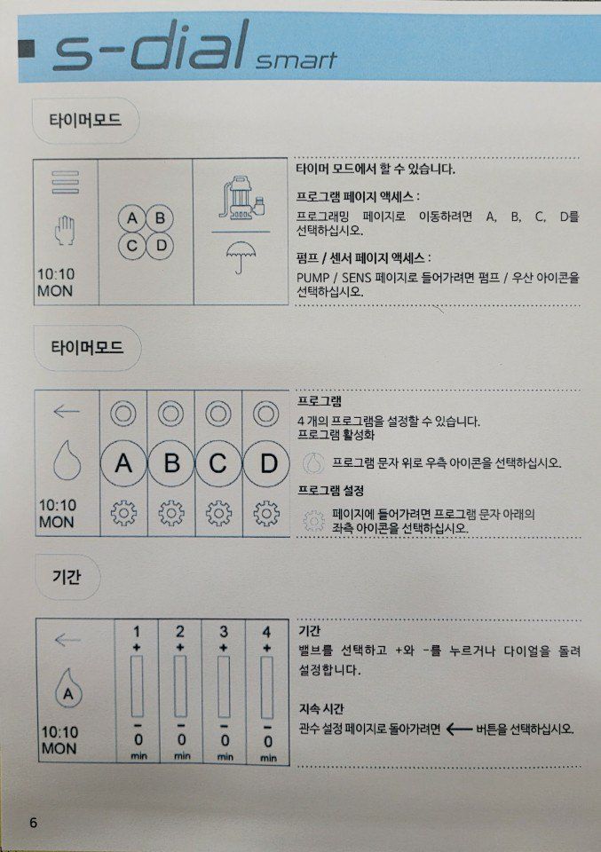 포깅농자재님의 장터 판매 상품 [관수 자동컨트롤박스 터치스크린 6채널] 첨부 사진