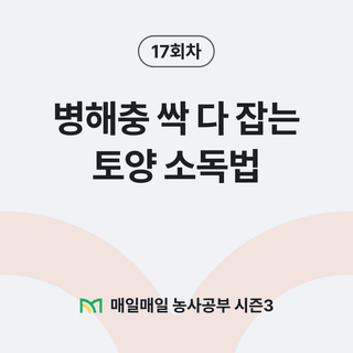 팜모닝 농사공부님의 매일매일 농사공부 · 매일매일 농사공부 작성글 사진