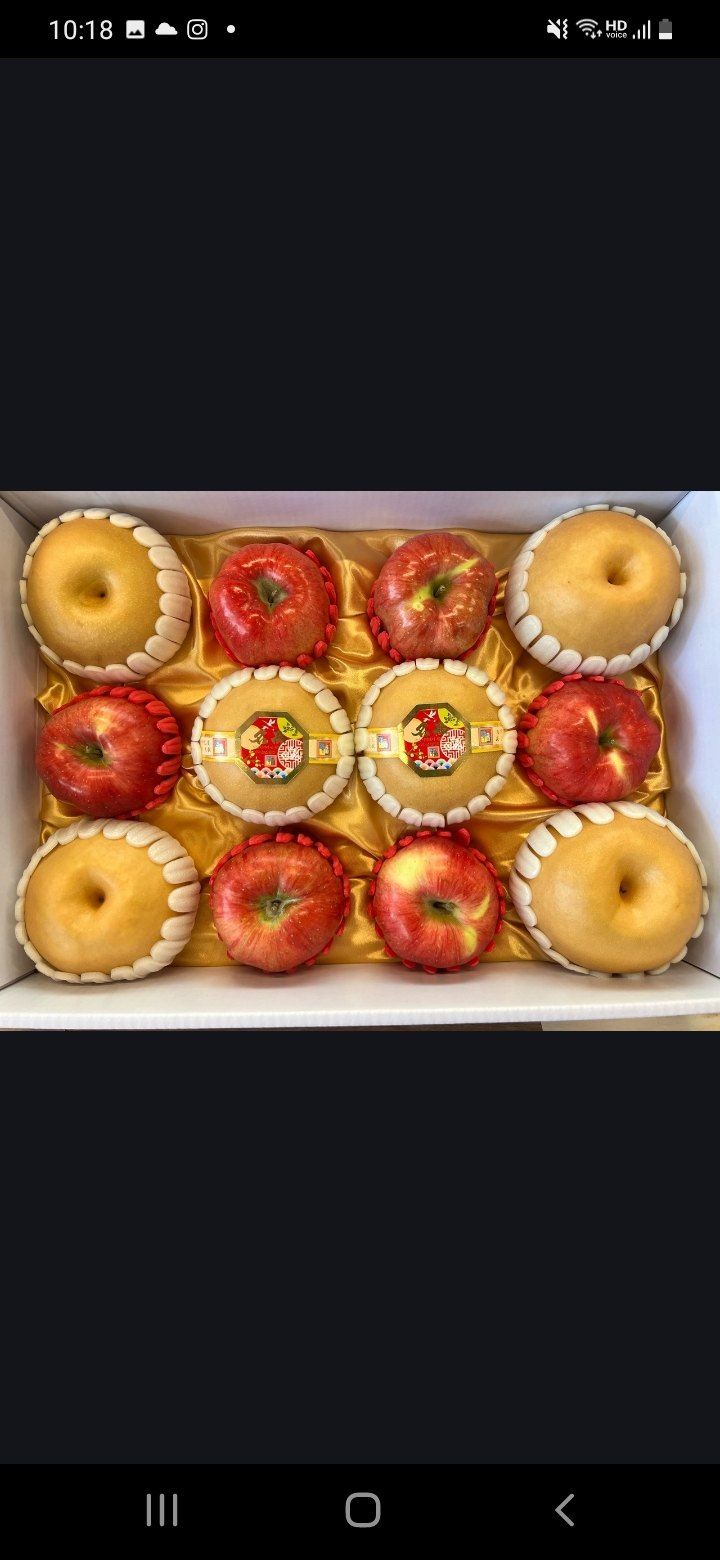 알 수 없음님의 장터 판매 상품 [프리미엄 배+사과 혼합선물세트 +황금보자기포장] 첨부 사진