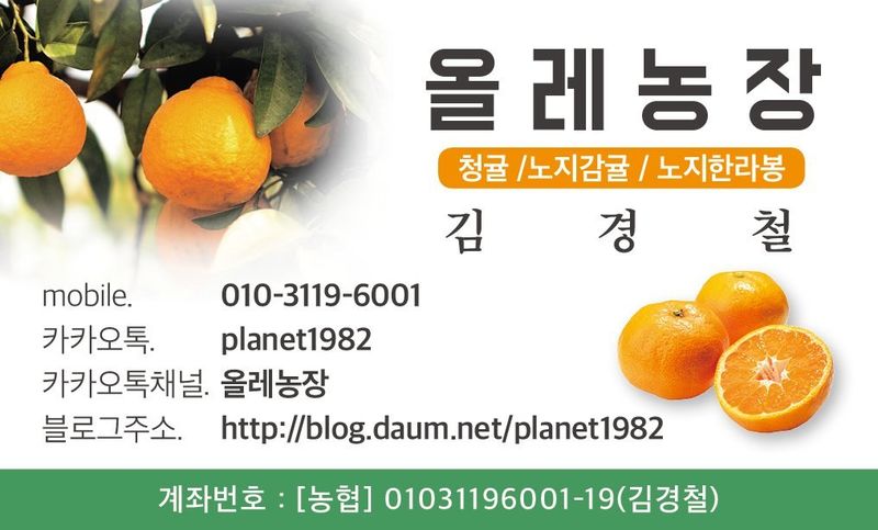 김경철님의 장터 판매 상품 [맛있는 서귀포 조생감귤, 노지황금향 판매합니다 ] 첨부 사진