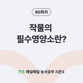 팜모닝 농사공부님의 매일매일 농사공부 · 매일매일 농사공부 작성글 사진