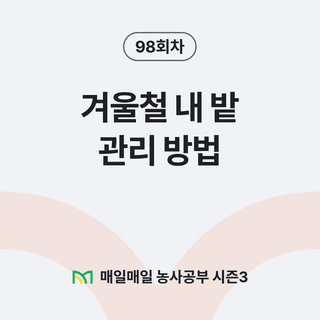 팜모닝 농사공부님의 매일매일 농사공부 · 매일매일 농사공부 작성글 사진
