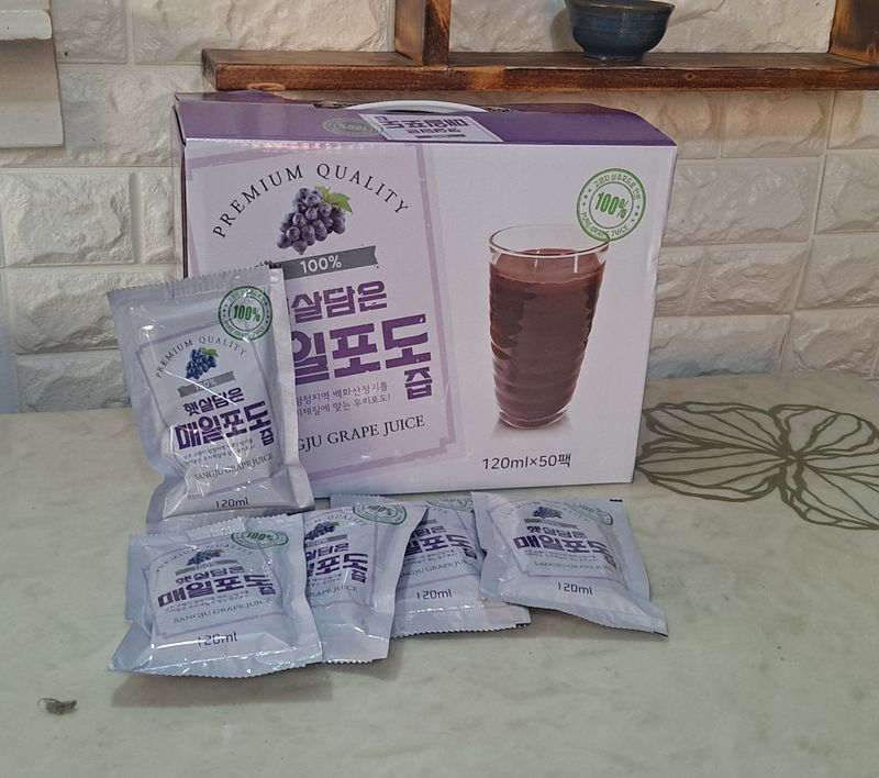 장터 상품 [포도즙120ml 50봉] 썸네일