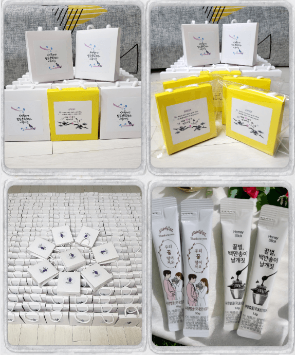 벌꿀*직접생산농장님의 장터 판매 상품 [스틱꿀 답례품] 첨부 사진