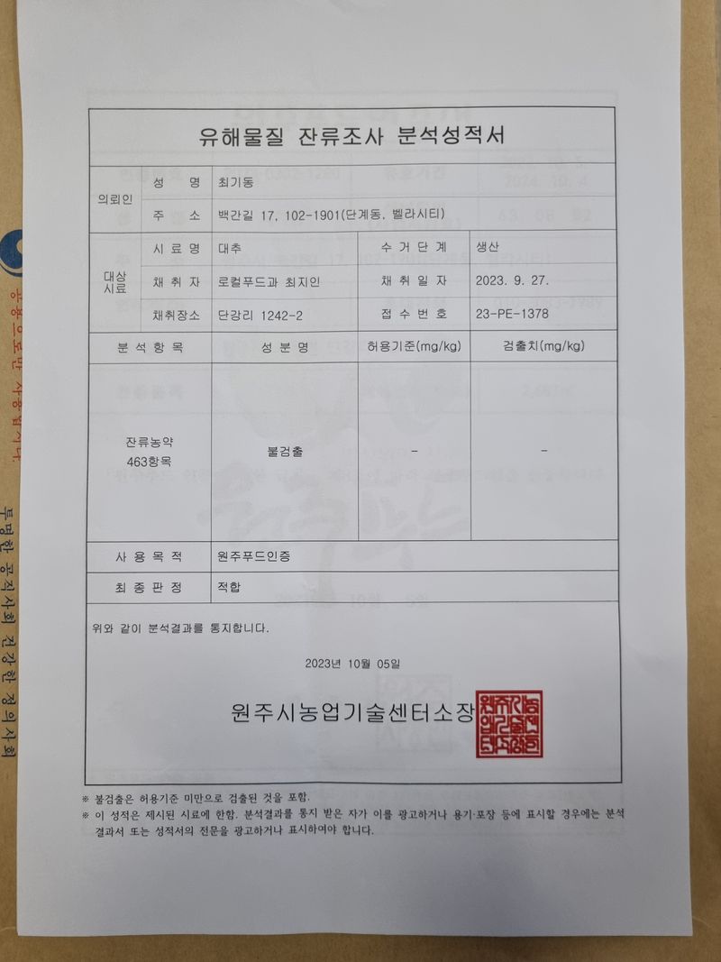 최기동님의 장터 판매 상품 [건대추 특초 열과 1kg] 첨부 사진