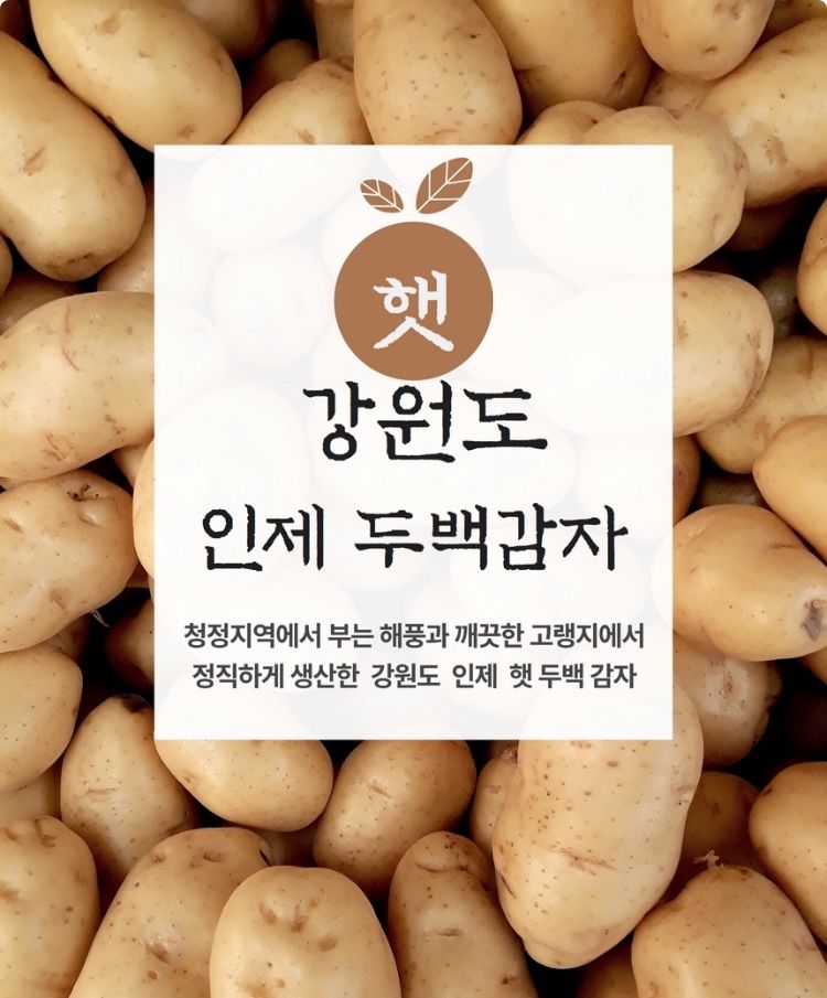 장터 상품 [두백감자 10kg] 썸네일