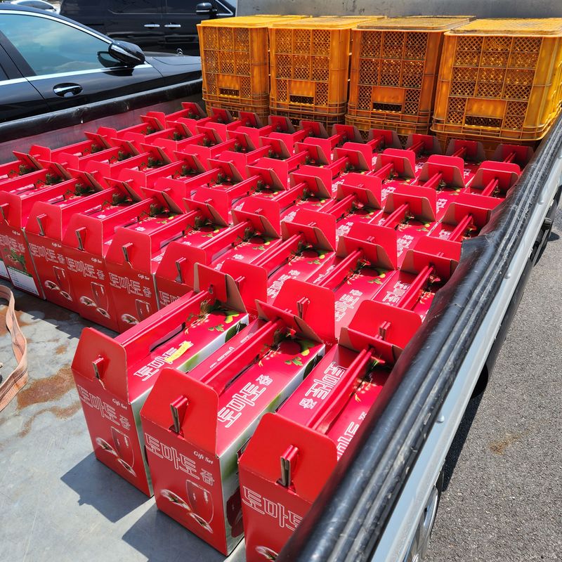 미소팜님의 장터 판매 상품 [토마토주스(즙) 한박스판매] 첨부 사진