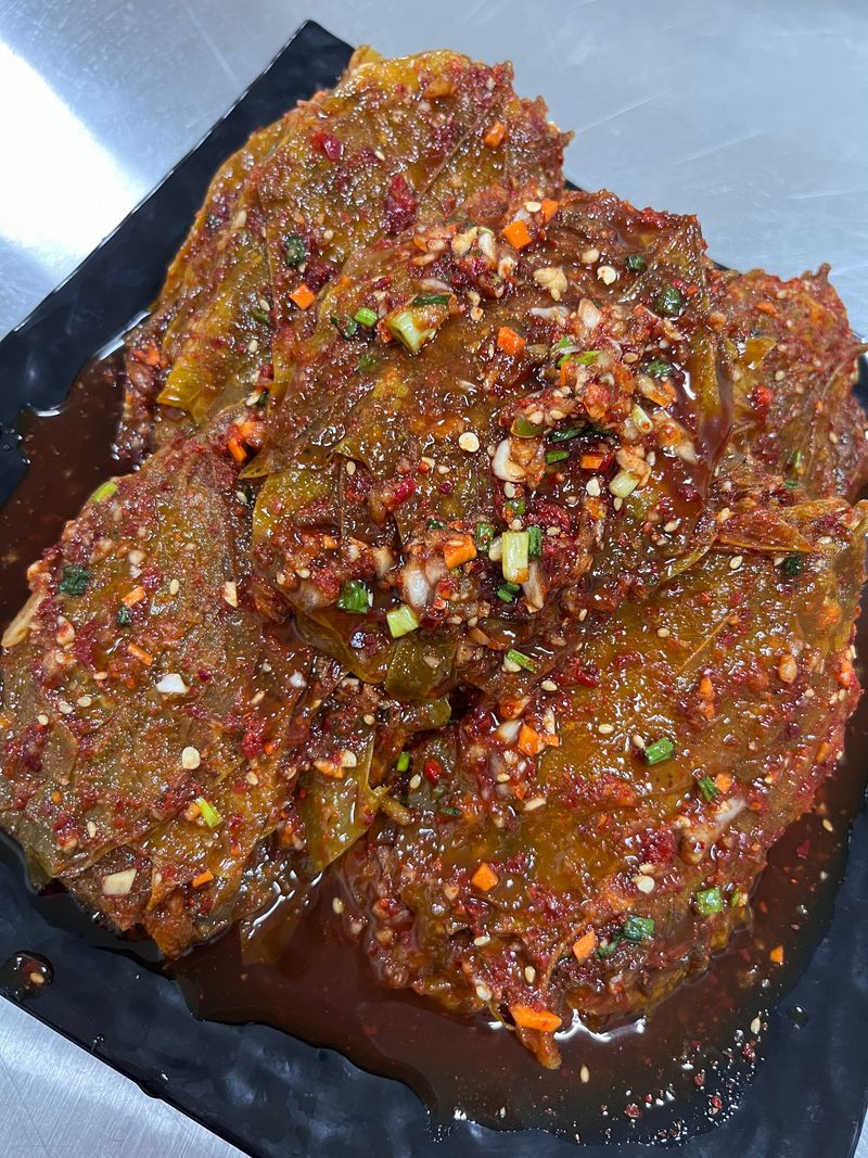 모어더더님의 장터 판매 상품 [포항 전통 콩잎 양념 장아찌] 첨부 사진