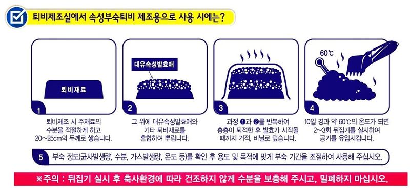 한농농약종묘사님의 장터 판매 상품 [퇴비발효제 낙엽,가축분퇴비제조용] 첨부 사진