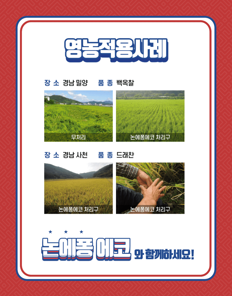 대산농사대장님의 장터 판매 상품 [논에퐁에코  발포확산성 던지는 규산 ] 첨부 사진