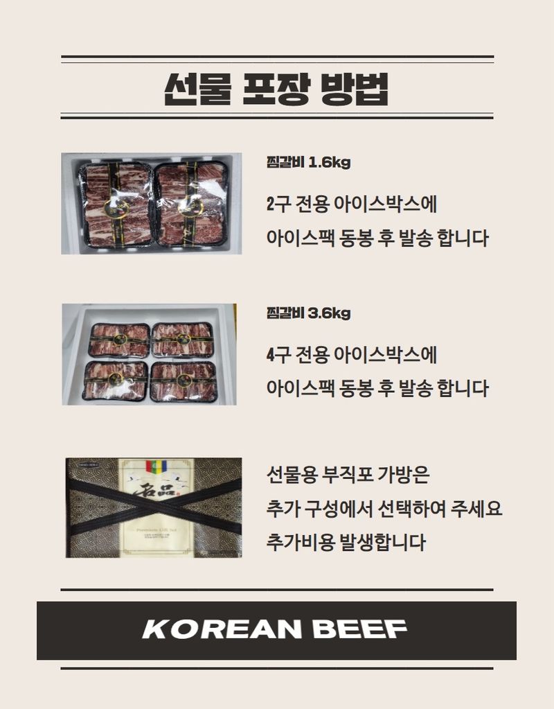 손가네한우님의 장터 판매 상품 [1등급 한우 찜갈비 선물세트] 첨부 사진