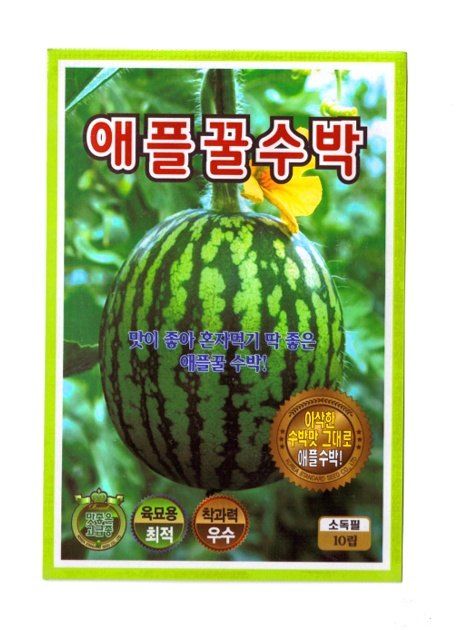 한농농약종묘사님의 장터 판매 상품 [애플수박씨앗 10립] 첨부 사진