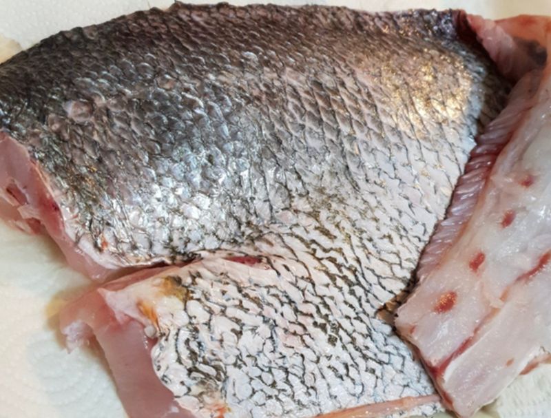 김진국님의 장터 판매 상품 [자연산 민어회 민어한마리(3.5kg) 민어부레,민어머리,뼈 같이 배송] 첨부 사진