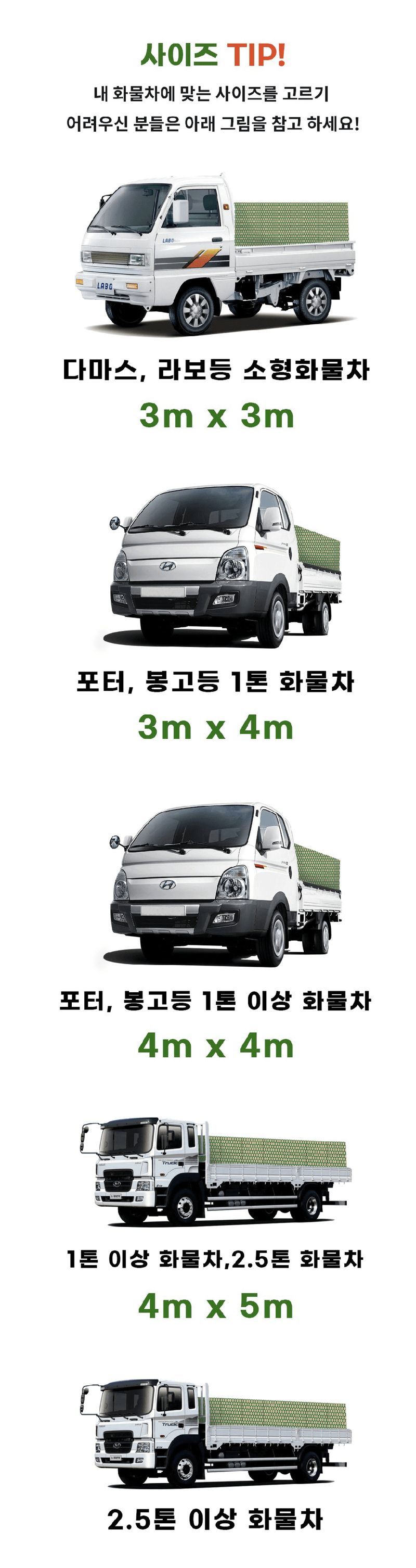 팜모닝 상점님의 장터 판매 상품 [국산 화물차 그물망 4m x 4m] 첨부 사진