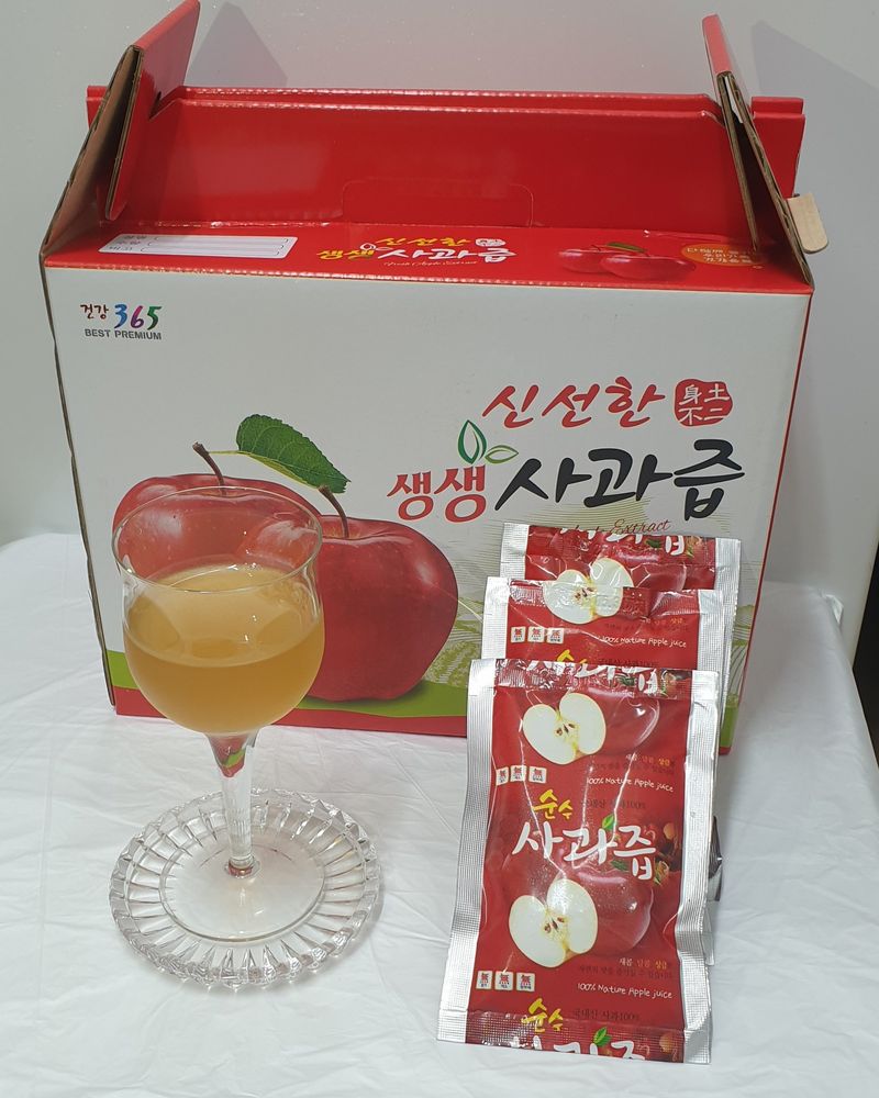 호랑이와인성이님의 장터 판매 상품 [ 사과즙50포] 첨부 사진