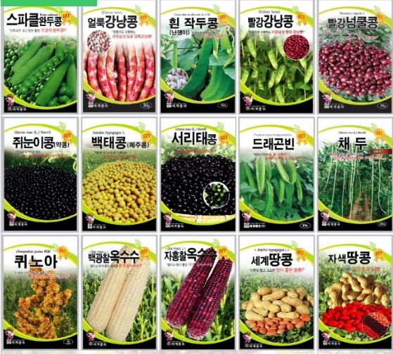 장터 상품 [곡물류씨앗 70종 모음 (콩,옥수수,참깨 등 곡물)] 썸네일