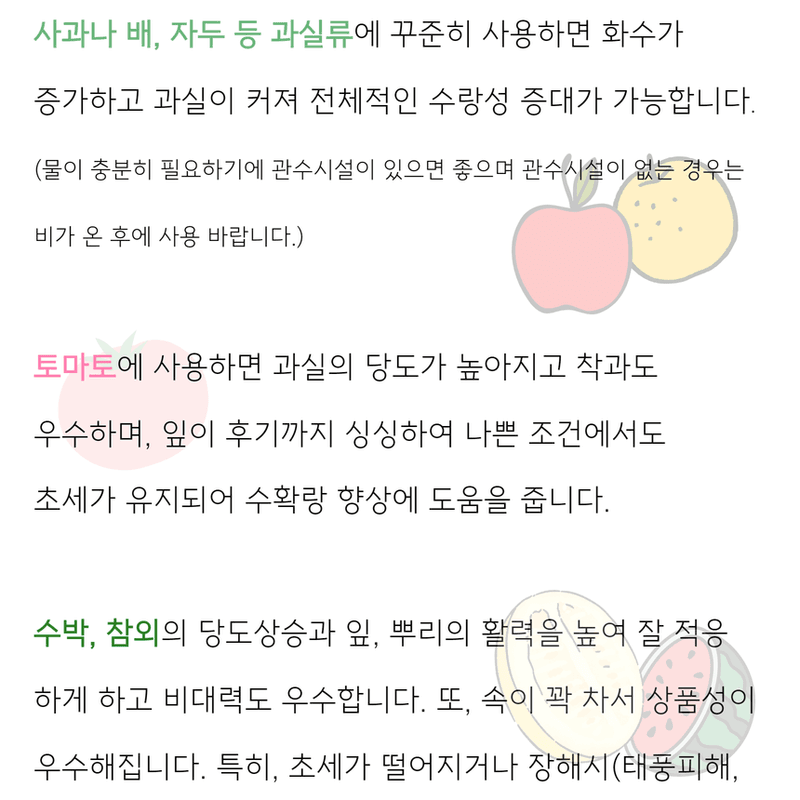 삼익농자재님의 장터 판매 상품 [만다31호 벼 감자 인삼 대파 양파 마늘 효소영양제] 첨부 사진