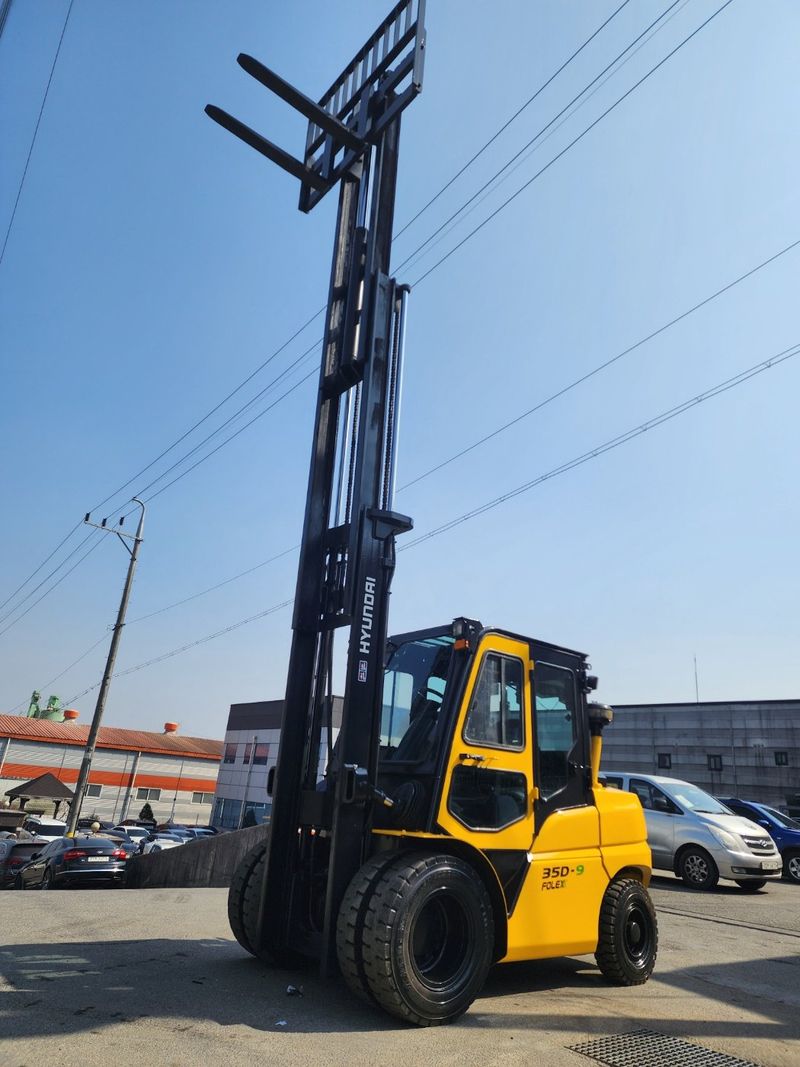 한효진님의 장터 판매 상품 [풀옵션 하이3단 3.5톤 디젤 중고지게차 ] 첨부 사진