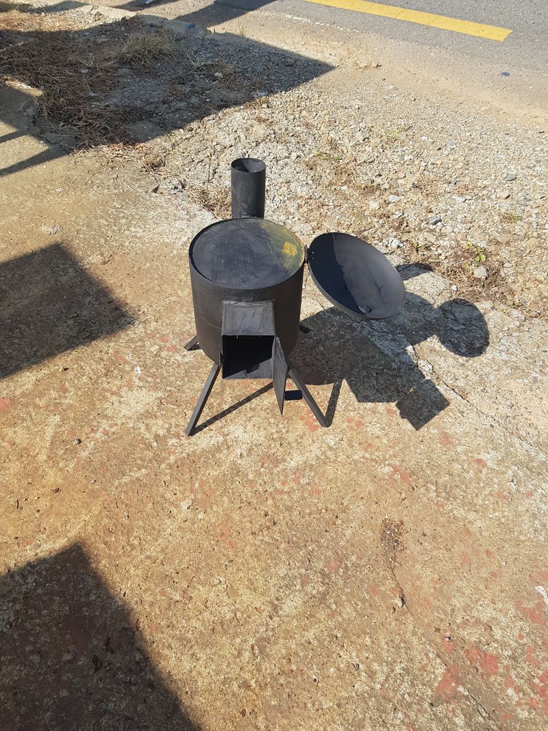 장터 상품 [농막에서 난로겸 삼겹살 구이기] 썸네일