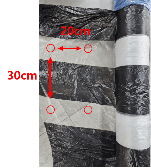 한농농약종묘사님의 장터 판매 상품 [참깨유공비닐 멀칭배색(2줄)] 첨부 사진