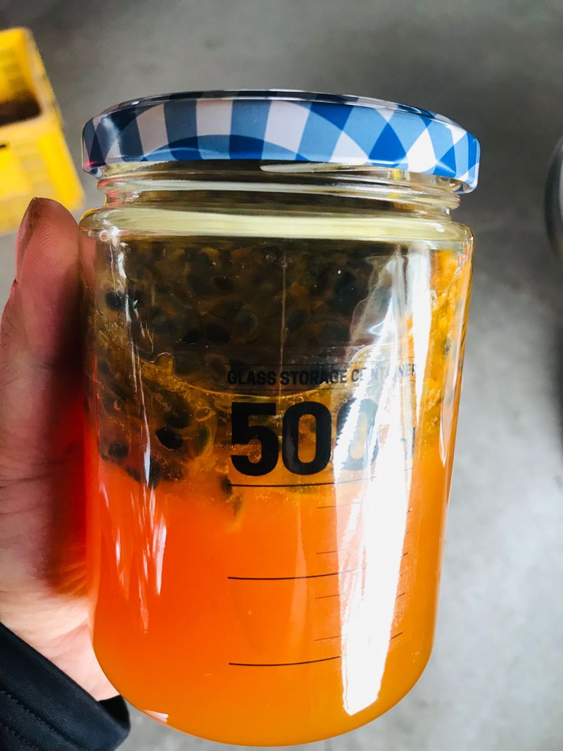 서정현님의 장터 판매 상품 [직접 재배한 과일로 만든 수제 백향과 청 500mL] 첨부 사진