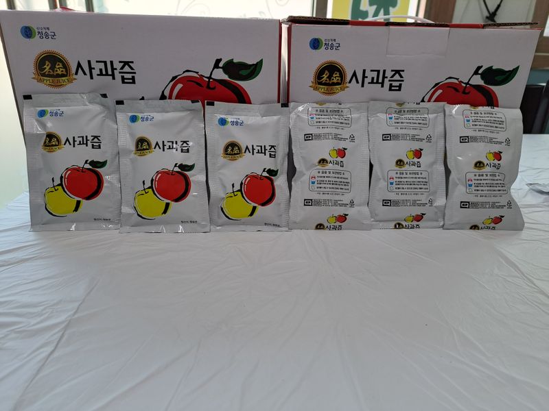 박수정님의 장터 판매 상품 [사과즙120ml 50봉] 첨부 사진