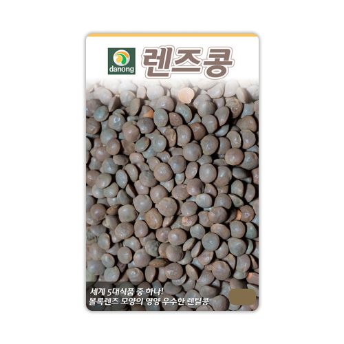 장터 상품 [[다농] 렌즈콩(렌틸콩) 씨앗종자 10g] 썸네일