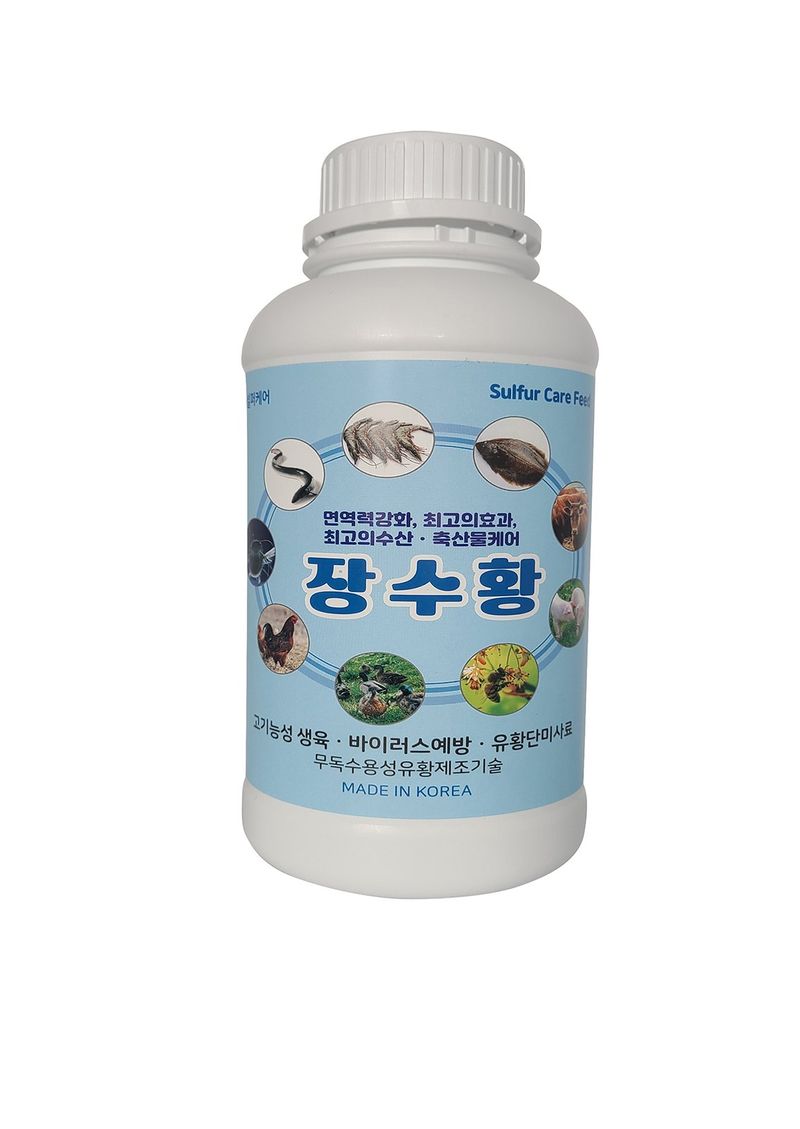 장터 상품 [로하스포유 양식어용 수용성유황사료첨가제 면역력강화 수생균 바이러스예방 수질오염 예방 장수황 1000ml] 썸네일