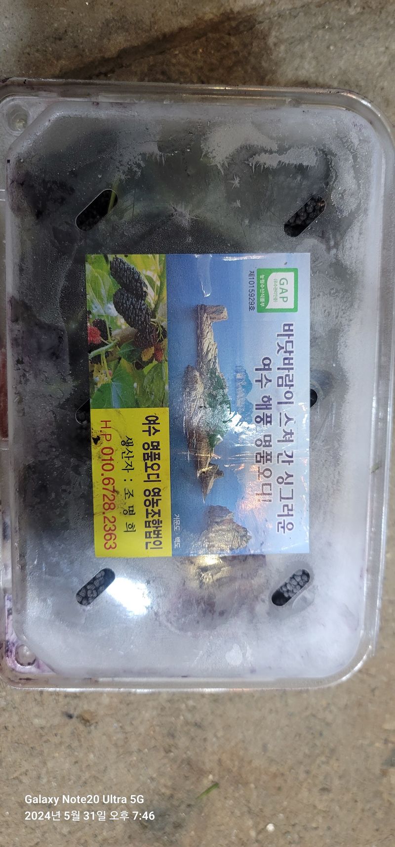 조명희님의 장터 판매 상품 [급냉오디(k3)1kg] 첨부 사진