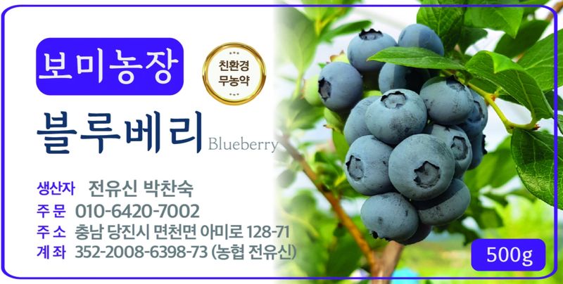 보미농장님의 장터 판매 상품 [블루베리 1kg부터 주문가능 택배비포함 판매종료] 첨부 사진
